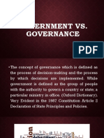 Government Vs Governance