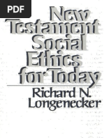 New Testament Social Ethics For Today (R.N. Longenecker) PDF