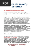 Los Carbohidratos y La Producción de Energía