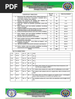 Math 6 Fourth Periodic Test 2018-2019