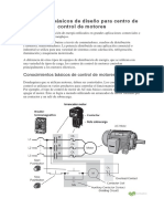 Principios Básicos de Diseño para Centro de Control de Motores