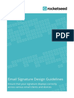 Rocketseed Email Signature Design Guidelines 2019 PDF