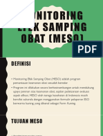 Monitoring Efek Samping Obat MESO