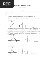 Signals & Systems (Ec 202) Assignment 1: S4 Ece