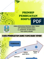 Prinsip Pembuatan Simplisia