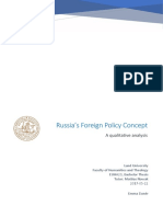 Russia S Foreign Policy Concept - A Qualitativ