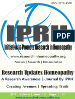 Research Updates Homeopathy by IPRH Vol 8 Issue 1 - 2