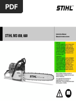 Stihl Ms 650 660 Owners Instruction Manual PDF