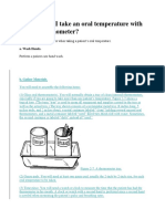 How To Take A Temperature