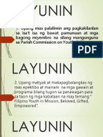 Upang Mas Palalimin Ang Pagkakilanlan Sa Isa't Isa NG Bawat Pamunuan at Mga Bagong Miyembro Na Silang Mangunguna Sa Parish Commission On Youth (PCY)