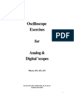 Oscilloscope Exercises: Physcs 431, 432, 433