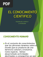 Conocimiento - Cientifico