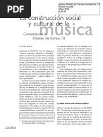 La Construcción Social y Cultural de La Música