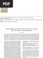 (The Annual of The British School at Athens 90) Nigel Spencer - Early Lesbos Between East and West - A 'Grey Area' of Aegean Archaeology (1995) PDF