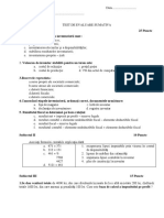 1 Teste de Evaluare