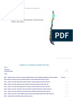 Estadísticas de Natalidad y Mortalidad Chile, Año 2014