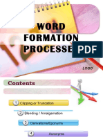 Word Formation Processes