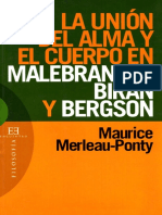 Merleau-Ponty - La Union Del Alma y El Cuerpo