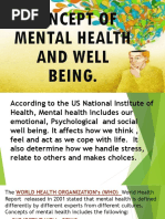 6 Concept of Mental Health and Well Being