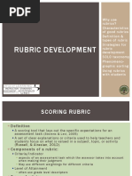 Rubric Development 