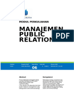 Modul Manajemen Public Relations Ganjil 2014 Irmulan