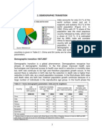 Demographic Transition: Figure 2.1: Population: India and The World