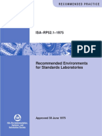 Recommended Environments For Standards Laboratories