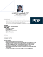 Mharvin S.A. Cruz, PTRP: Personal Statement