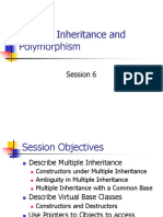 Multiple Inheritance and Polymorphism: Session 6