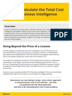 Total Cost of Ownership For Business Intelligence PDF