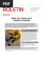 Cambio en Prendas NFPA 1971 PDF