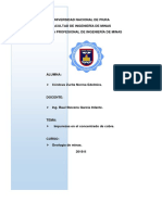 Impurezas en El CC de Cu