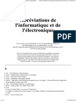 Abréviations de L'informatique Et de L'électronique-Fr