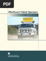 Pilot/Escort Vehicle Operators: Training Manual