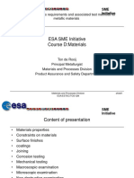 ESA SME Initiative Course D:Materials