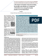 A Study To Assess The Impact of Family Centered Teaching Program On Knowledge and Attitude On Traditional Practices of Newborn Care Among The Family Members in Post Natal Ward