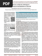 Review On Miracle of Herbals in Treatment and Regulation of Thyroid