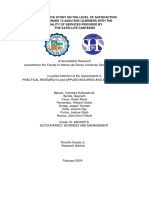 2018 2019 GRADE 12 ANCHIETA A DESCRIPTIVE STUDY ON THE LEVEL OF SATISFACTION OF THE GRADE 12 AdDU SHS LEARNERS WITH THE QUALITY OF SERVICES PROVIDED BY THE SATELLITE CANTEENS