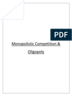 Monopolistic Competition and Oligopoly