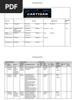 Risk Assessment Form