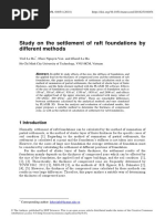 Study On The Settlement of Raft Foundations by Dif