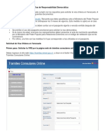 Requisitos para Visa Chilena o Visa de Responsabilidad Democrática