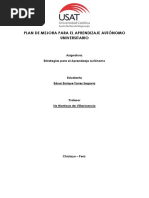 Plan de Mejora para El Aprendizaje Autónomo Universitario