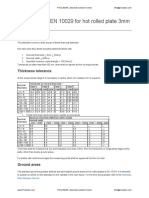 En 10029 For Hot Rolled Plate 3mm and Above