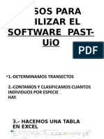 Pasos para Utilizar El Software Past-Uio