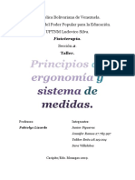 Principios de Ergonomía y Sistema Internacional de Medidas.