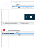 SM - Checklist