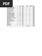 Description Qty Unit Price Total Price