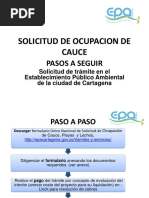 Solicitud de Ocupacion de Cauce: Pasos A Seguir