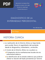 Diagnostico de La Enfermedad Periodontal